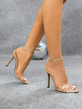 Bellarose Transparent Stiletto Sandals [8DA9SDOV]