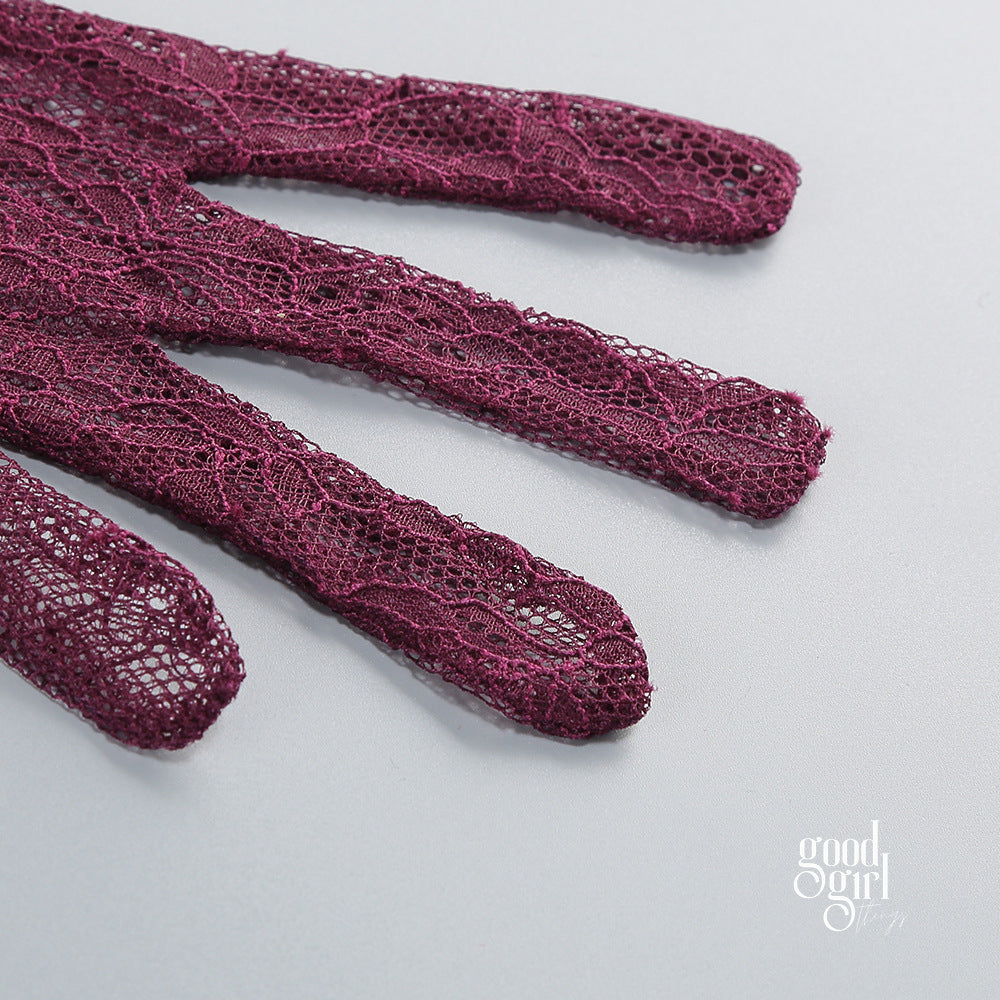 Brandi Halter Lace Gown [2X76ZYLB]