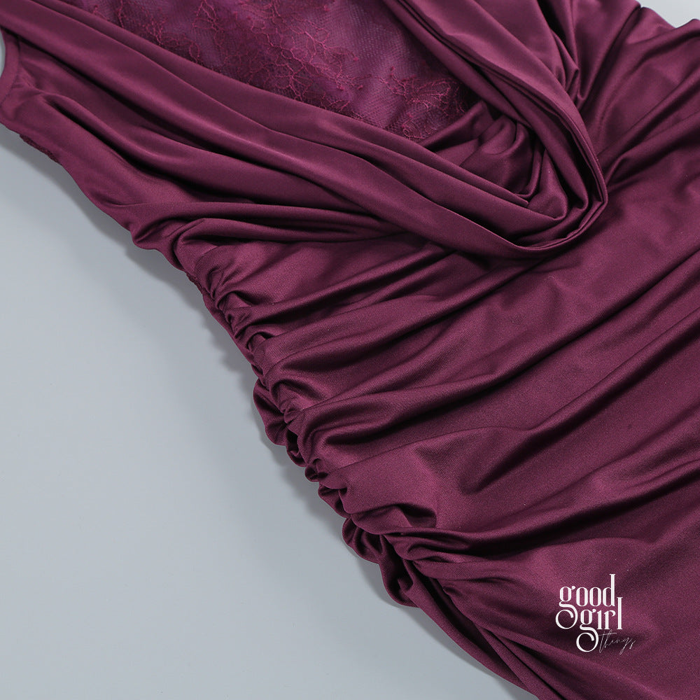 Brandi Halter Lace Gown [K70E9L1U]