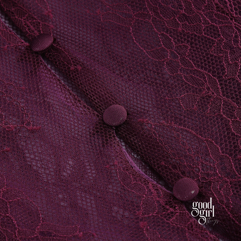 Brandi Halter Lace Gown [VN7ST1FK]