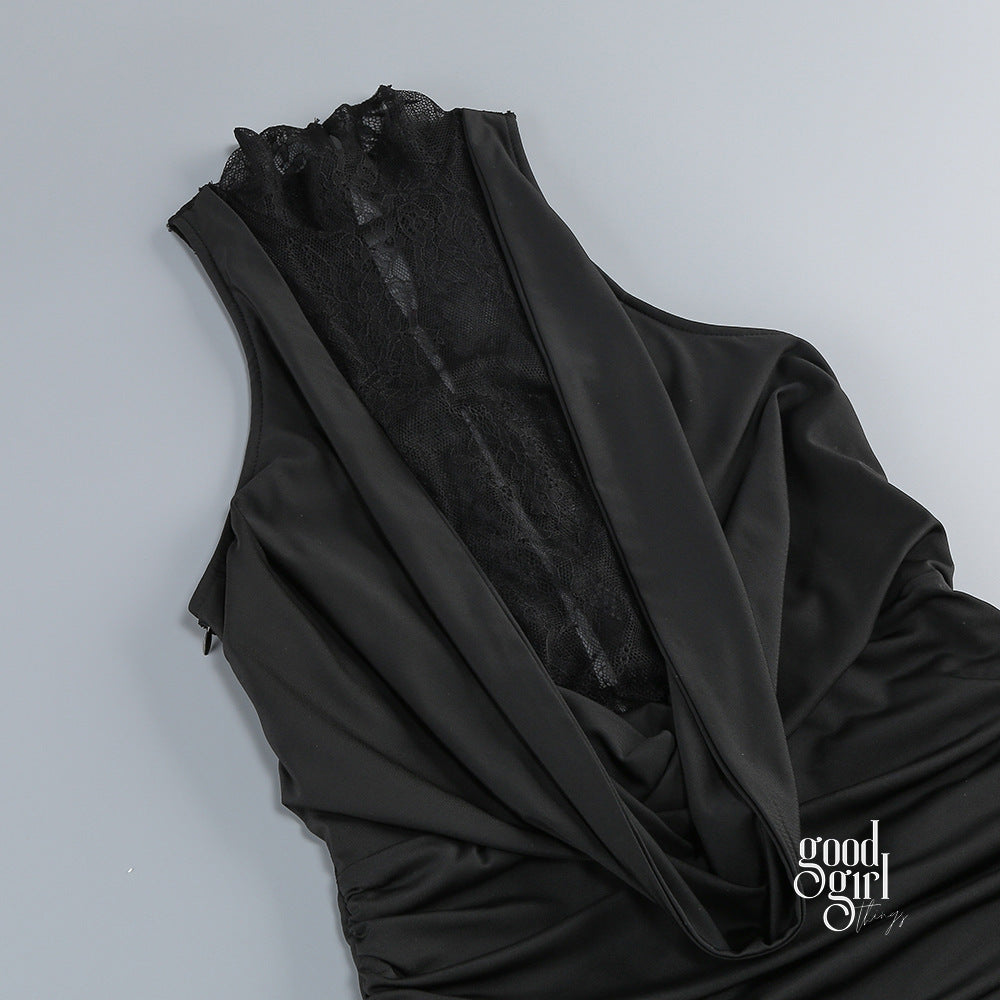 Brandi Halter Lace Gown [OGBIU67F]