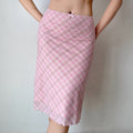 Bree Pink Plaid Mini Skirt [N1NOG4KF]