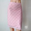 Bree Pink Plaid Mini Skirt [0NGJGL1A]