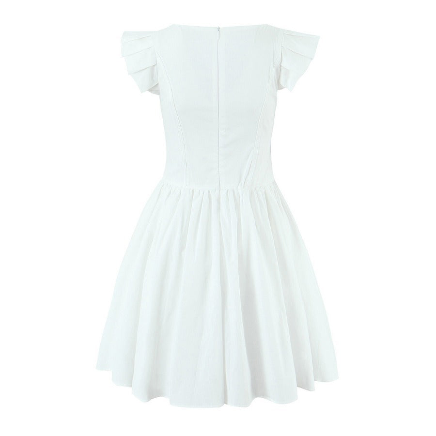 Briseida Flutter-Sleeve Mini Dress [F20SVCSH]