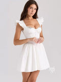 Briseida Flutter-Sleeve Mini Dress [BWOYQB6S]