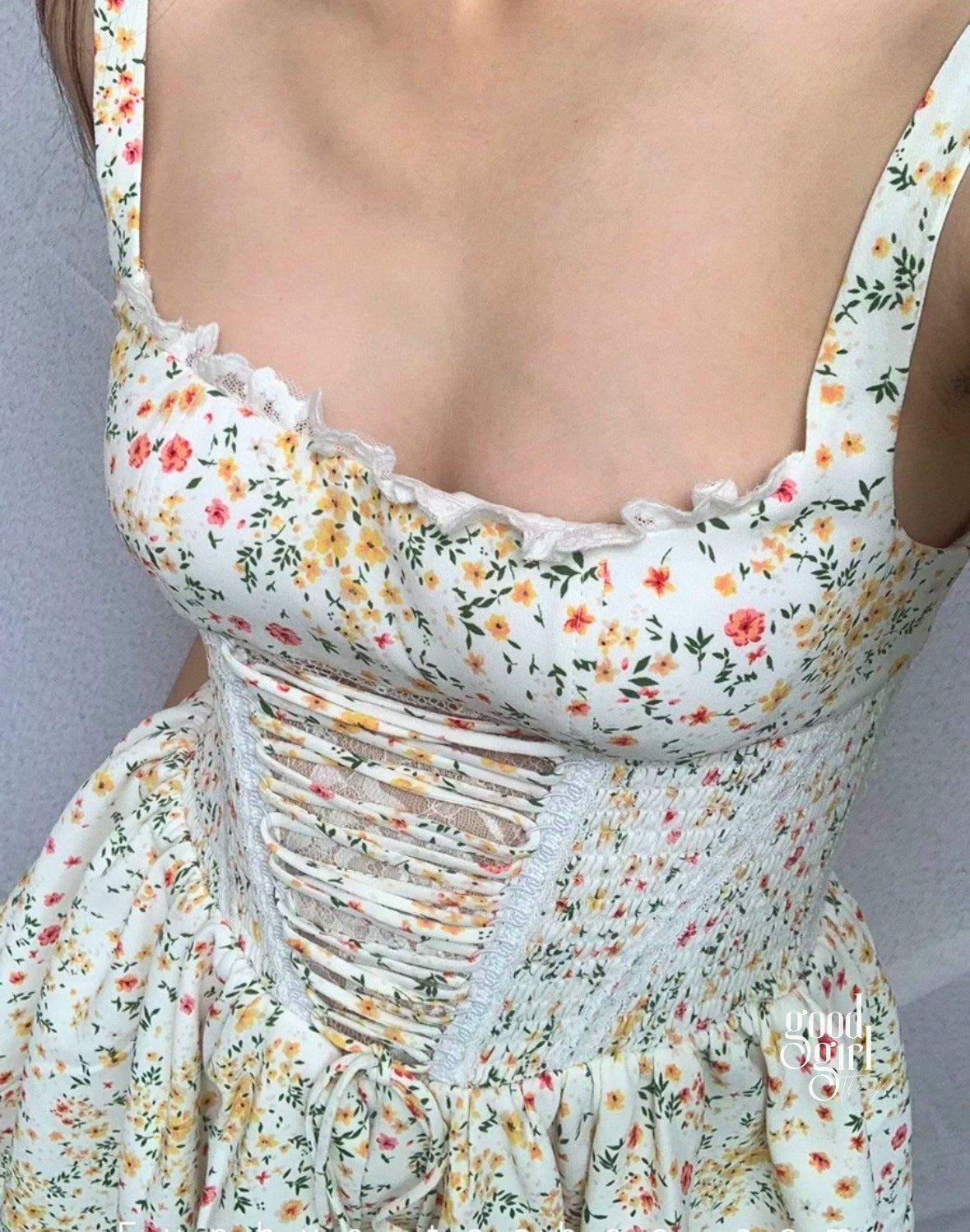 Callan Apricot Floral Mini Dress [HFXJX4LF]