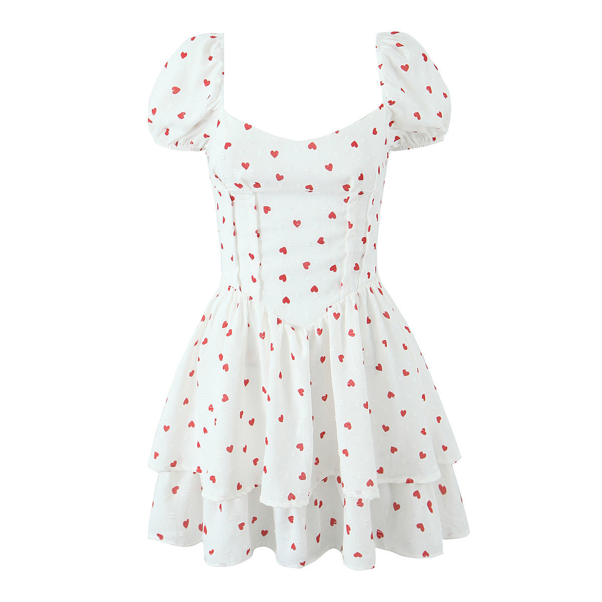 Camiyah Bubble Sleeve Midi Dress [UAOFWE45]