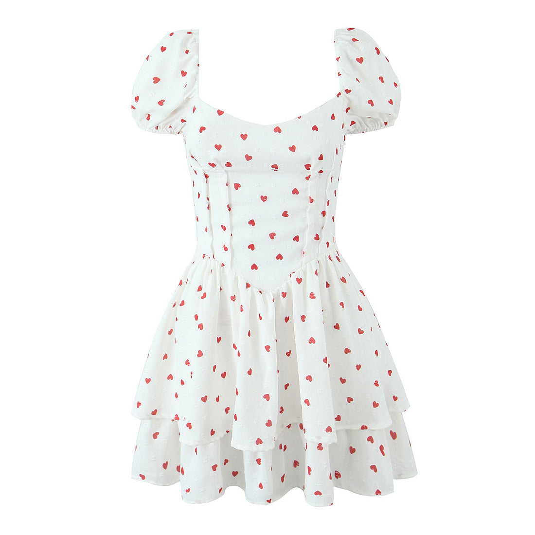 Camiyah Bubble Sleeve Midi Dress [UAOFWE45]
