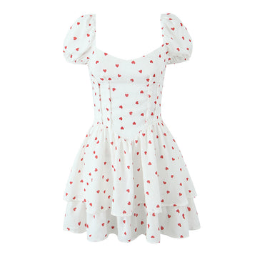 Camiyah Bubble Sleeve Midi Dress [UAOFWE45]