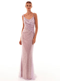 Cayla Sequin Mesh Maxi Dress [RS215SB7]