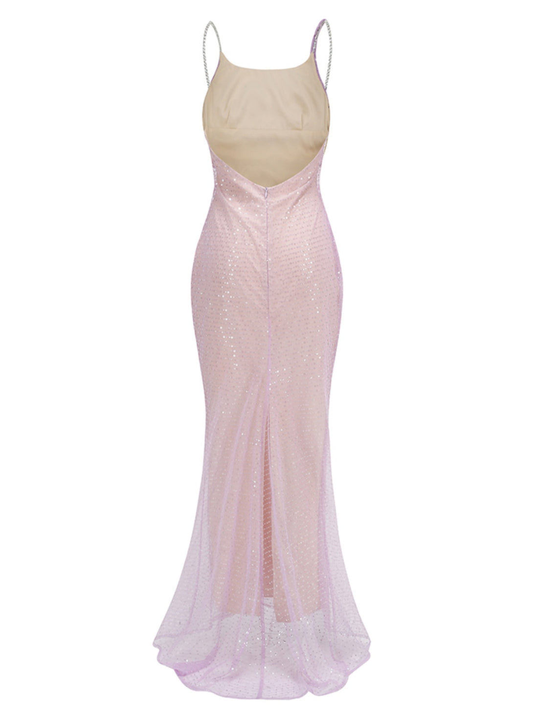 Cayla Sequin Mesh Maxi Dress - Pink [KVUCP8ZZ]