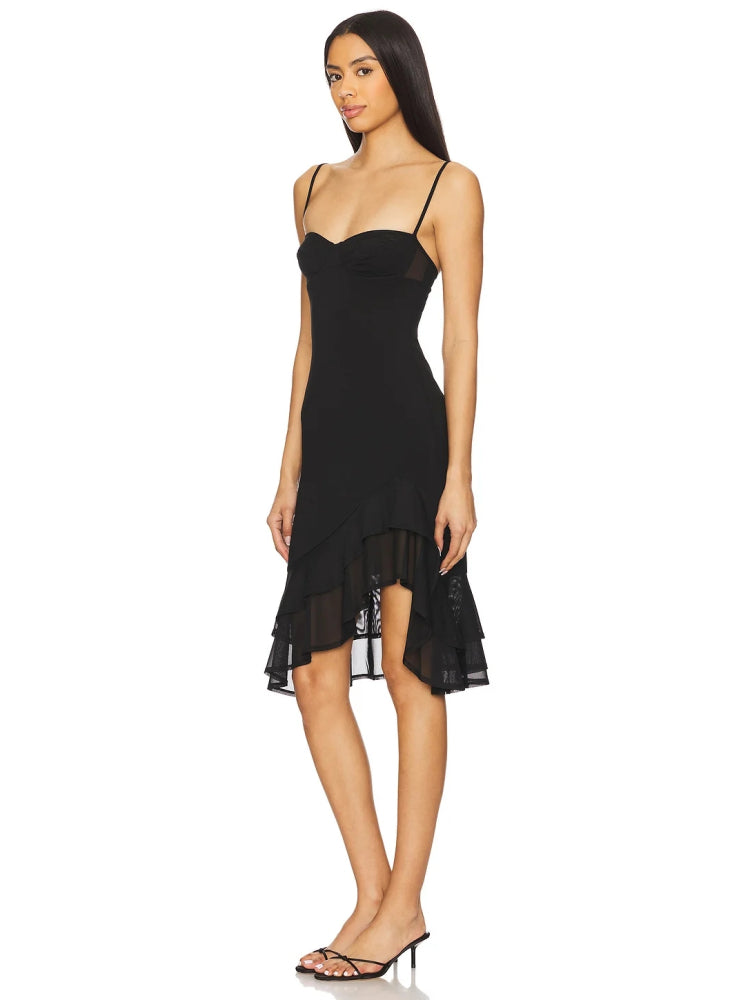 Charlotte Strappy Little Black Dress [EXPP4RVE]