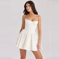Chevelle Strapless Pleated Mini Dress [6Q91X1WX]