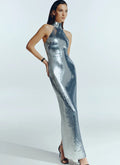 Cheyenne Halter Sequin Midi Dress [TBK54S55]
