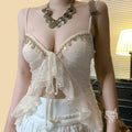 Chizaram Sequin Ruffle Crop Top [NUP52QC4]