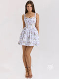 Cosette Floral Lace Mini Dress [J90II9DI]