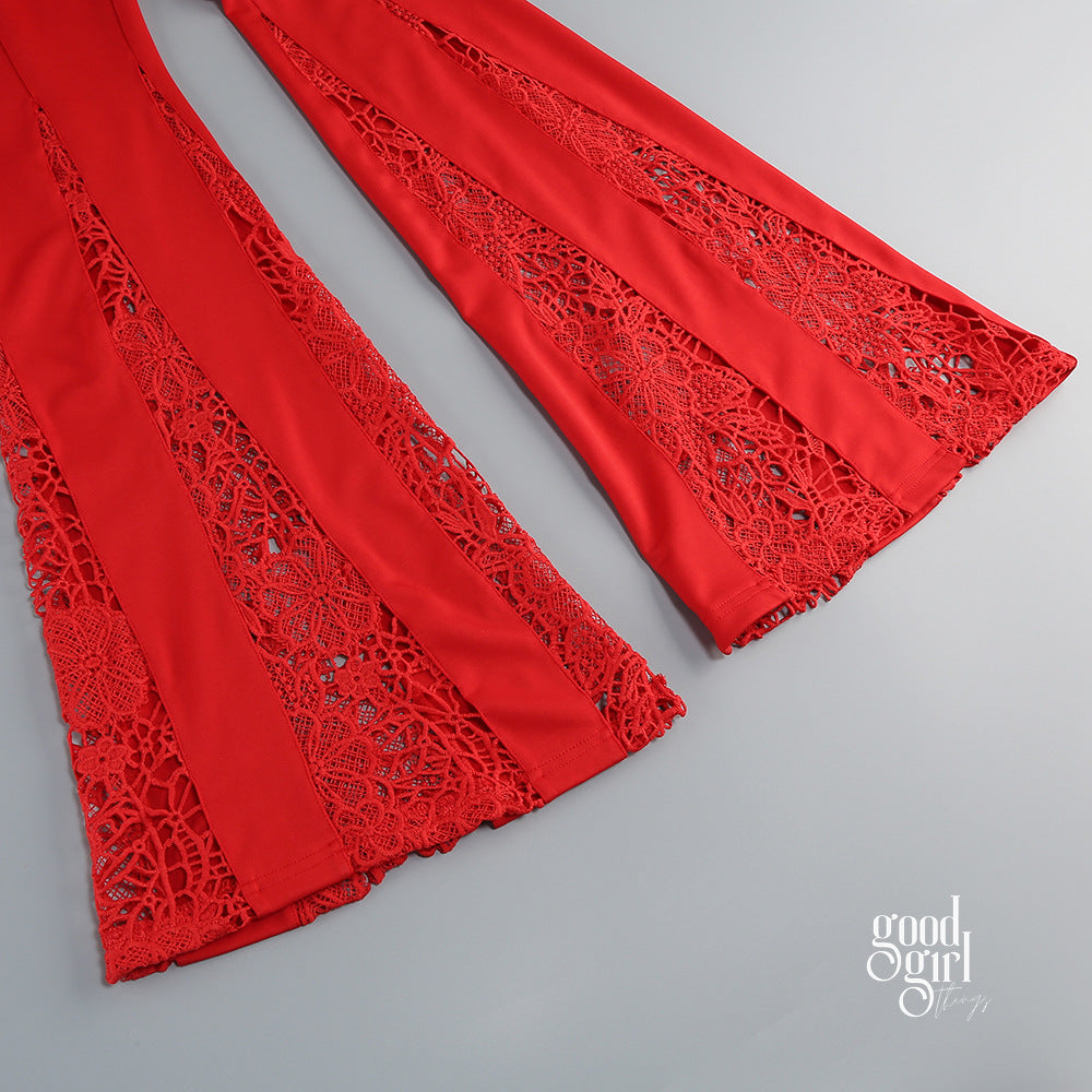 Cristina Lace Pant Set [OKZODD59]