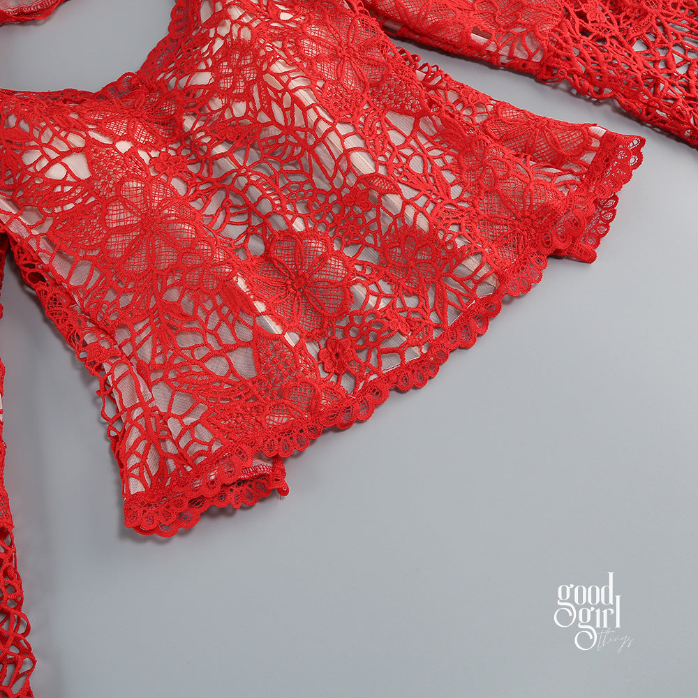 Cristina Lace Pant Set [1JK9EI5V]