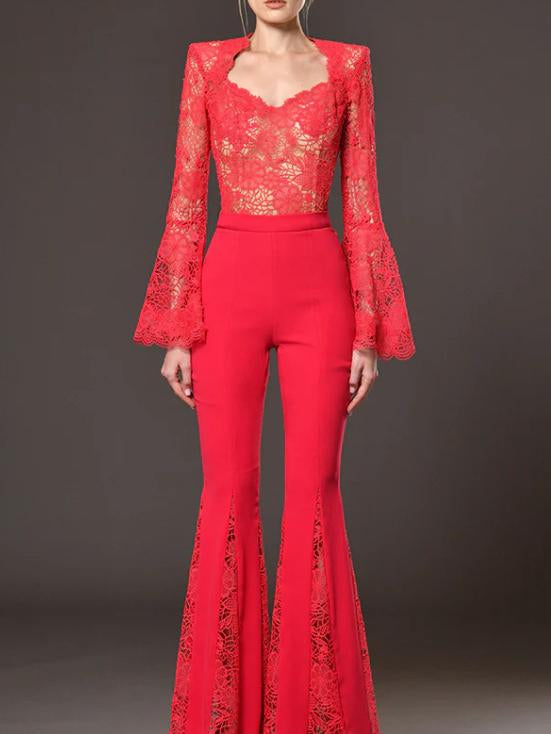 Cristina Lace Pant Set [EESYI7XS]