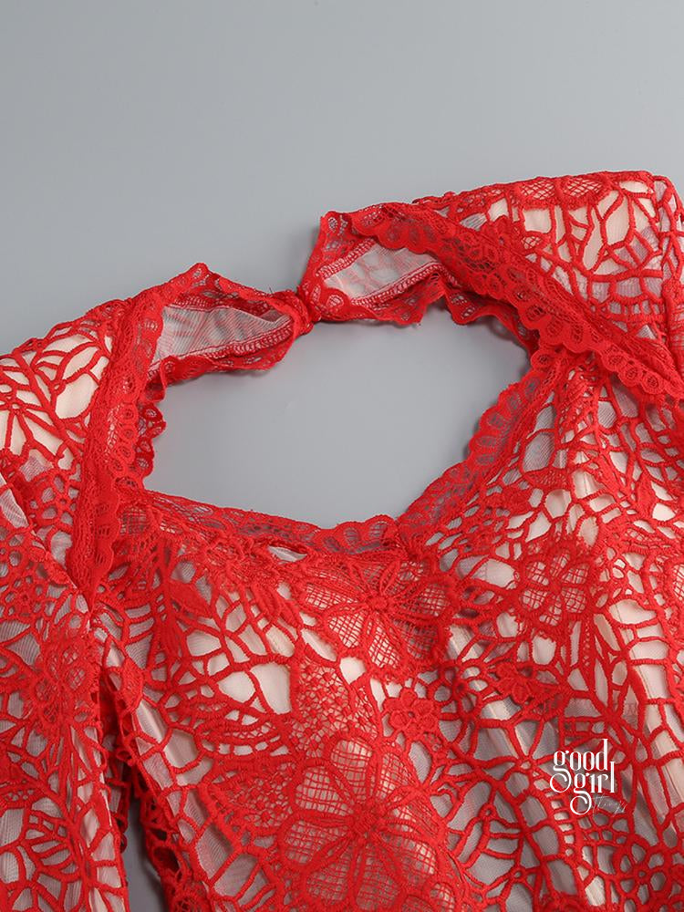 Cristina Lace Pant Set [W6P77F6G]