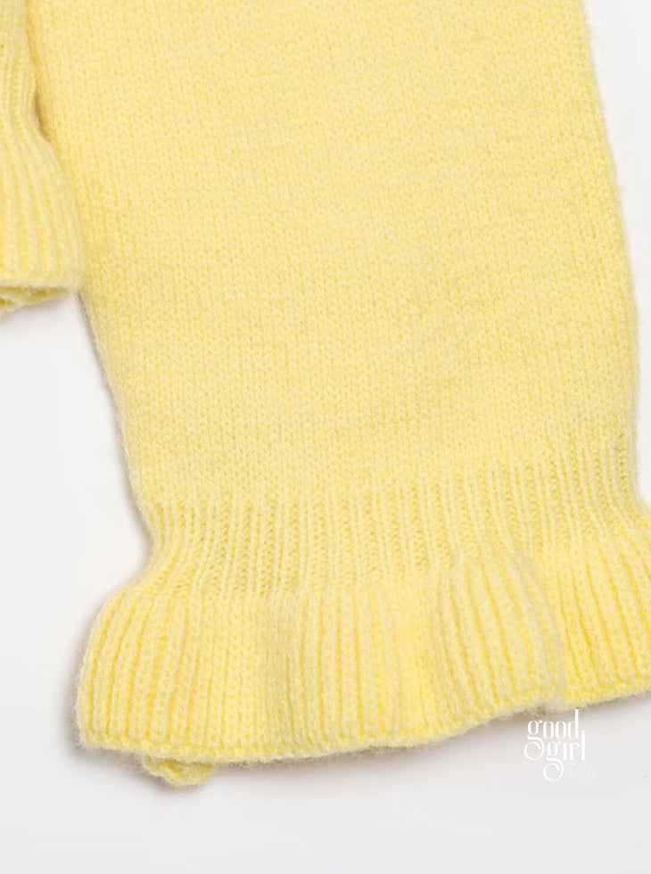 Dakoda Ruffled Knit Cardigan [IR09LOSL]