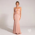 Dalary Pleated Fishtail Maxi Dress [3LHXTXPY]