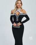 Dolores Halter Embellished Maxi Dress [XUC3IGC9]