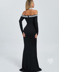 Dolores Halter Embellished Maxi Dress [OMKO418D]