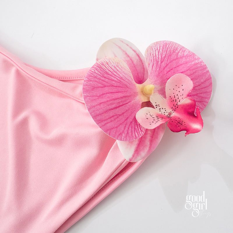 Dyani One Shoulder Pleated Dress [QCU44Q3R]