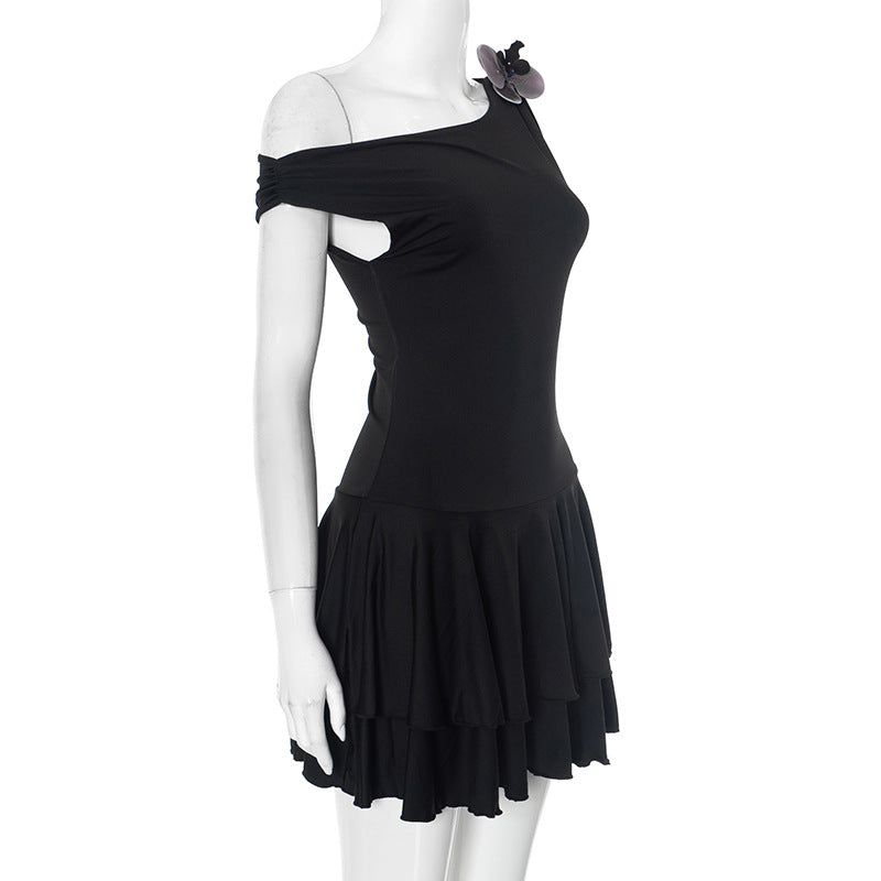 Dyani One Shoulder Pleated Dress [JLWJ3NMW]