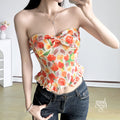 Eleana Floral Bow Tube Top [0M46I09K]