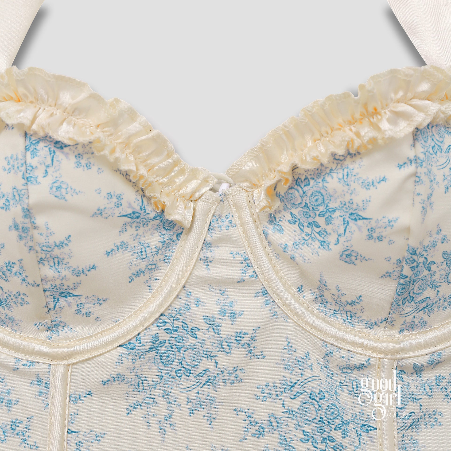 Ellamarie Printed Ruffle Corset Top [N9XJ9UQ7]