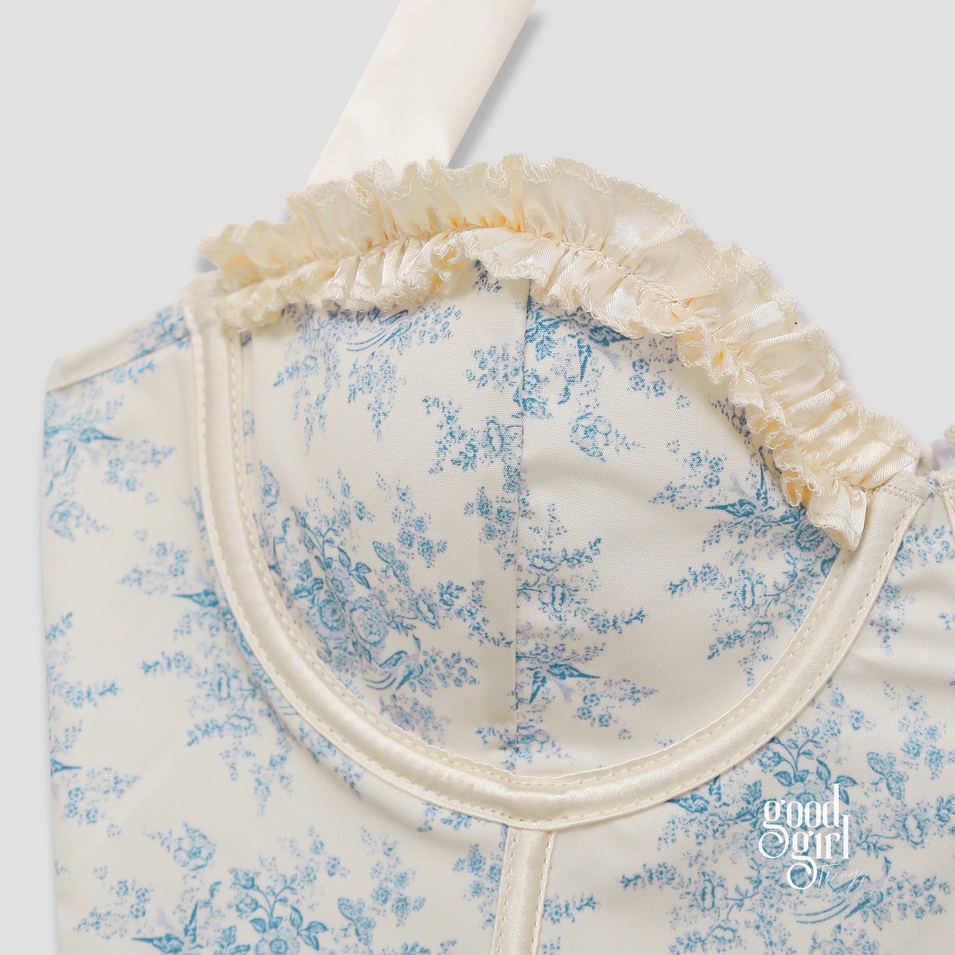 Ellamarie Printed Ruffle Corset Top [DJBSVFE7]