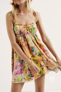 Elleana Floral Ruffle Mini Dress [KQKU0O8R]