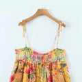 Elleana Floral Ruffle Mini Dress [IT33GUED]