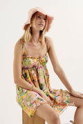 Elleana Floral Ruffle Mini Dress [FE7XDI7T]