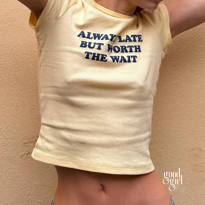 Emsley Cropped Letter Print Tee [9TW5NFXG]