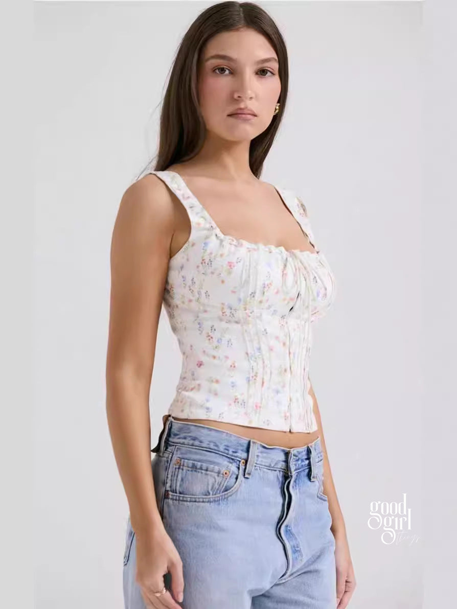 Evelynn Floral Cami Top [MN5GB290]