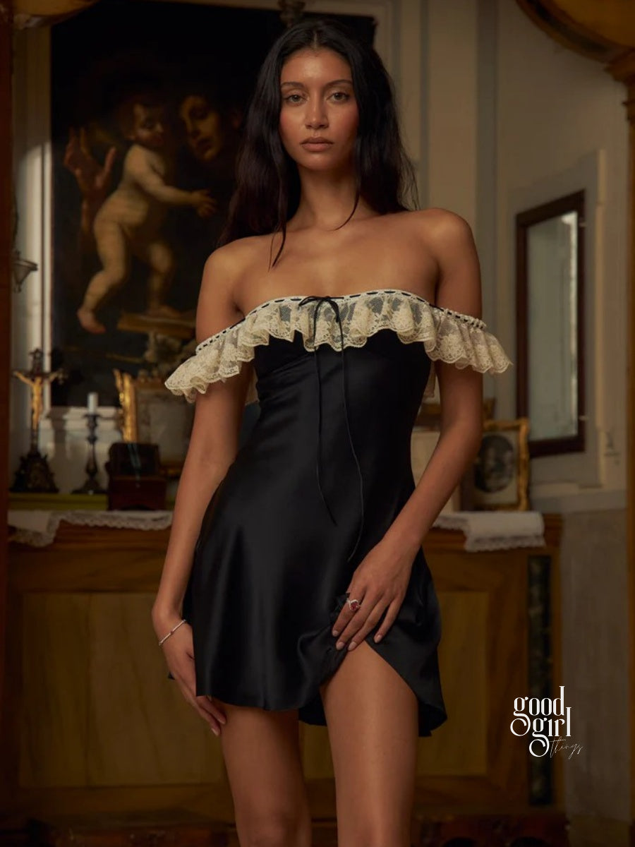 Freja Off-Shoulder Mini Dress [UPD3QIZU]