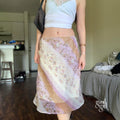 Freyja Floral Mesh Midi Skirt [QDXC5DZI]
