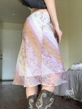 Freyja Floral Mesh Midi Skirt [SVYY5X7Q]