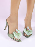 Gretel Floral Pointy Toe Heels [866OLLJB]