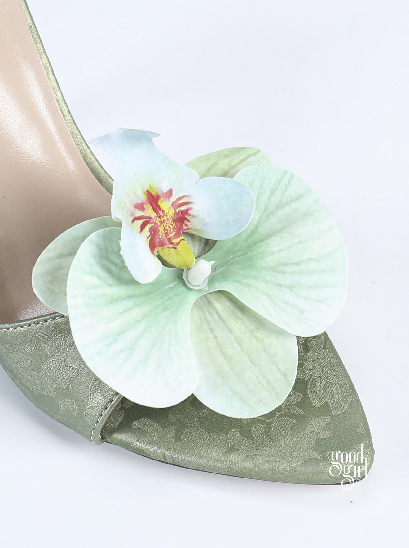 Gretel Floral Pointy Toe Heels [IIE24MVQ]
