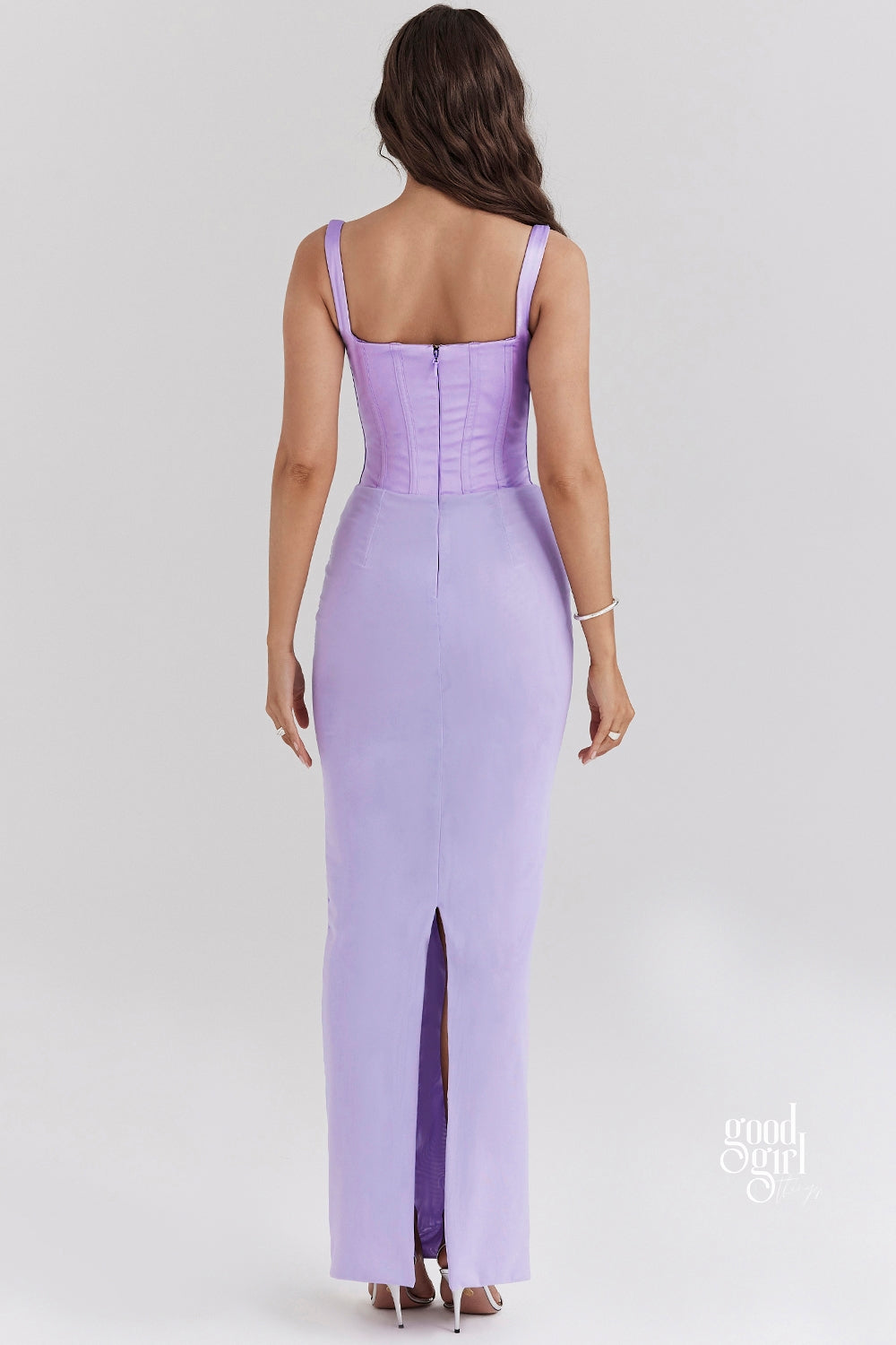 Guinevere Violet Square Neck Maxi Dress [H1AOMHRE]