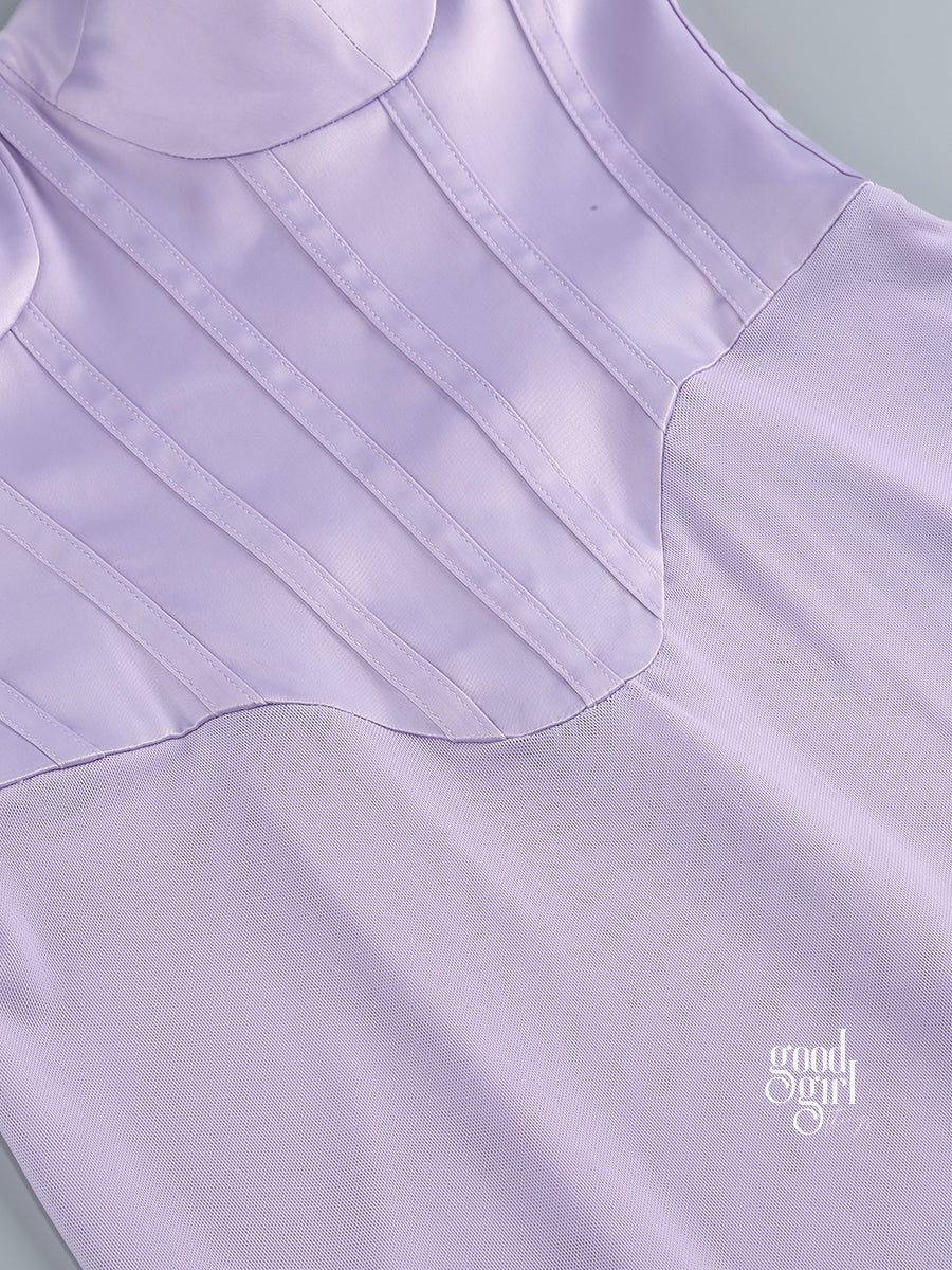 Guinevere Violet Square Neck Maxi Dress [GUFXVBI0]