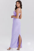 Guinevere Violet Square Neck Maxi Dress [ZCF2OYUC]