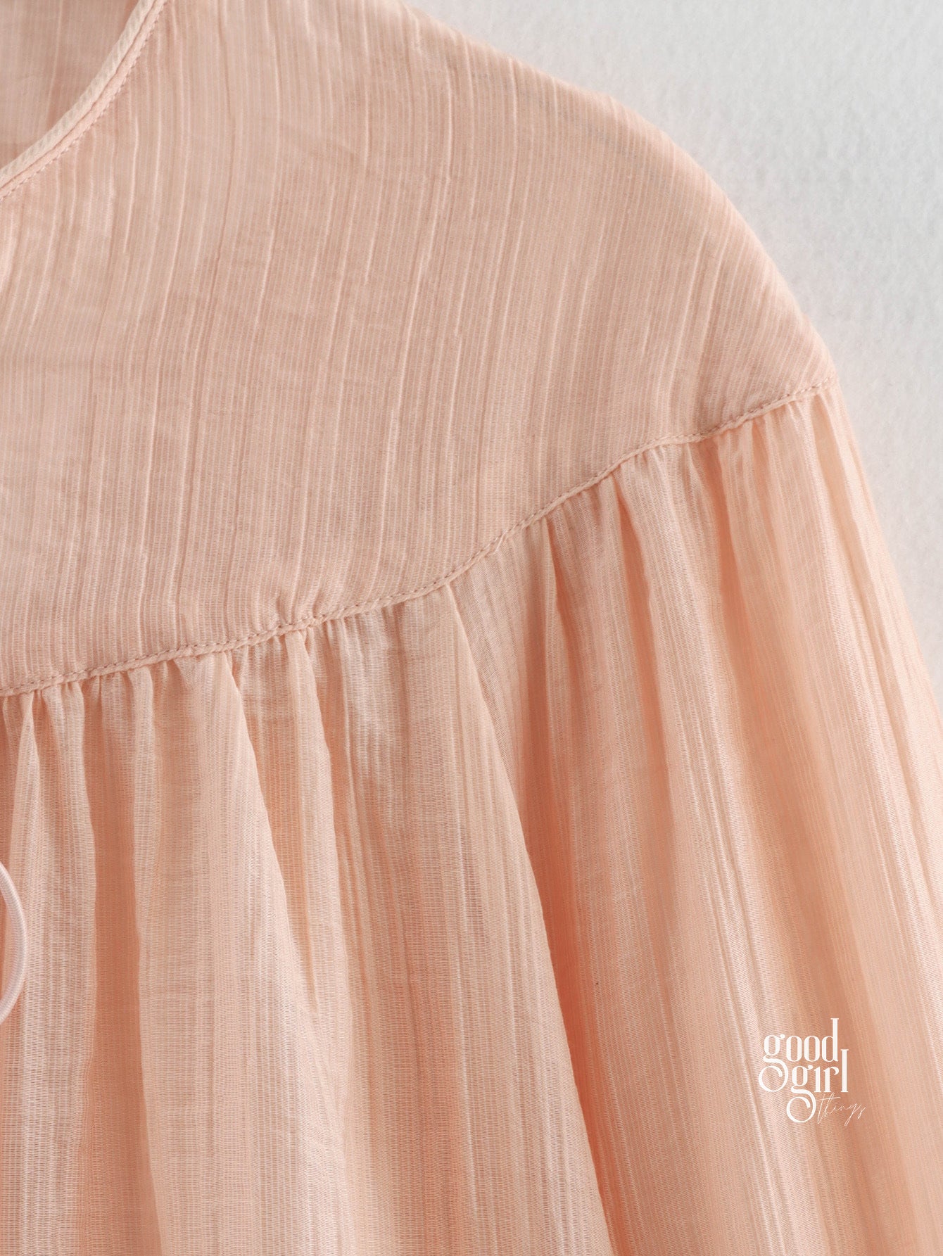 Heaven Crinkled Tie-Front Top [FRN4YU4E]
