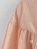 Heaven Crinkled Tie-Front Top [QX1PPL2Z]