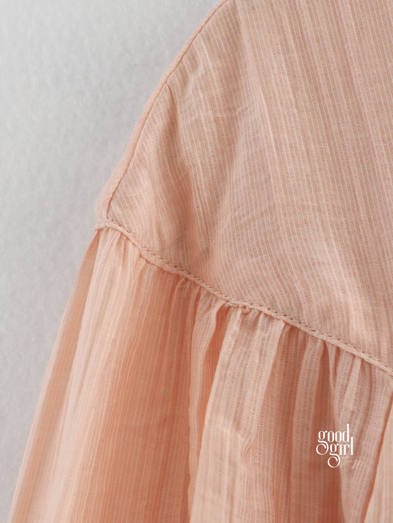 Heaven Crinkled Tie-Front Top [QX1PPL2Z]