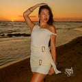 Ilia Buckle Vest Skirt Set [3VS9UCRY]
